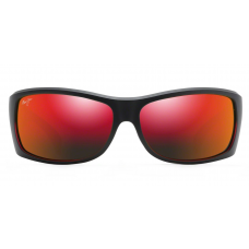 Maui Jim Equator Sunglasses Black Frame Polarized Red Lens
