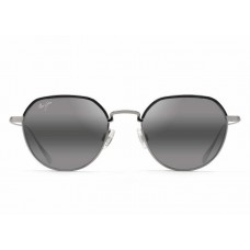 Maui Jim Island Eyes Sunglasses Silver Frame Polarized Gray Lens