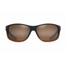 Maui Jim Kaiwi Channel Sunglasses Black Frame Polarized Brown Lens