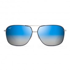 Maui Jim Kami Sunglasses Black Frame Polarized Blue Lens