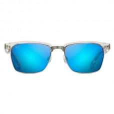 Maui Jim Kawika Sunglasses Crystal Frame Polarized Blue Lens