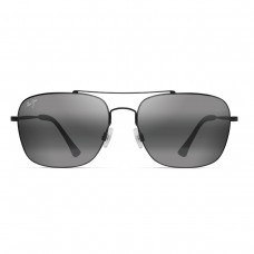 Maui Jim Lave Tube Sunglasses Black Frame Polarized Gray Lens
