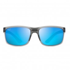Maui Jim Pokowai Arch Sunglasses Gray Frame Polarized Blue Lens
