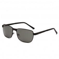 Maui Jim Shoal Polarized Rectangular Sunglasses Black Frame Grey Lens