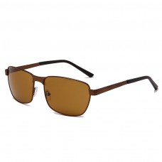 Maui Jim Shoal Polarized Rectangular Sunglasses Coffe Frame Brown Lens