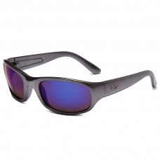 Maui Jim Stingray Polarized Wrap Sunglasses Black Frame Blue Lens