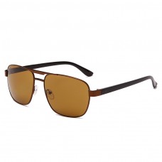 Maui Jim The Bird Polarized Rectangular Sunglasses Tan Frame Brown Lens