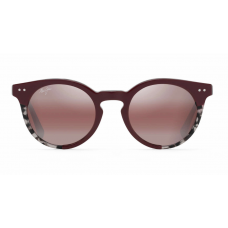 Maui Jim Upside Down Falls Sunglasses Burgundy Frame Polarized Rose Lens