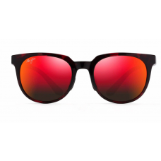 Maui Jim Wailua Sunglasses Black Frame Polarized Red Lens