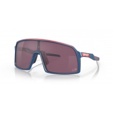 Oakley 2021 Tour De France Sutro Sunglasses Matte Poseidon Frame Prizm Road Black Lens