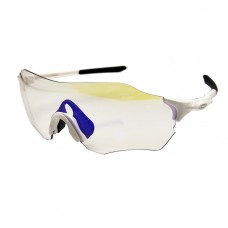 Oakley EVZero Path Sunglasses OO9313 (Low Bridge Fit) White Frame Prizm Crystal Lens
