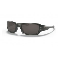 Oakley Fives Squared Sunglasses Grey Smoke Frame Warm Grey Lens
