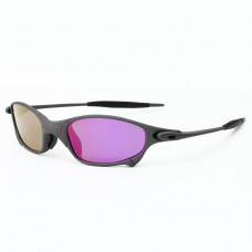 Oakley Juliet Sunglasses Black Frame Purple Polarized Lense