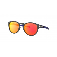 Oakley Latch Low Bridge Fit Aero Flight Collection Sunglasses Aero Matte Carbon Frame Prizm Ruby Lens