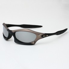 Oakley Splice Sunglasses Black Frame Polarized Gray Lense
