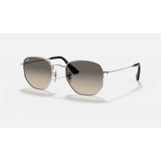 Ray Ban Hexagonal Collection I-Shape RB3548 Sunglasses Light Grey Silver