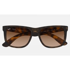 Ray Ban Justin Classic Low Bridge Fit RB4165 Sunglasses + Tortoise Frame Brown Lens
