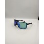 100% Eastcraft™ Sunglasses Black Frame HiPER Green Multilayer Mirror Lens