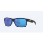 Costa Half Moon Sunglasses Bahama Blue Fade Frame Blue Polarized Glass Lense
