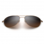 Maui Jim Baby Beach Sunglasses Gold Frame Polarized Brow Lens