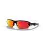 Oakley Flak 2.0 Low Bridge Fit Sunglasses Black Camo Frame Prizm Ruby Lens